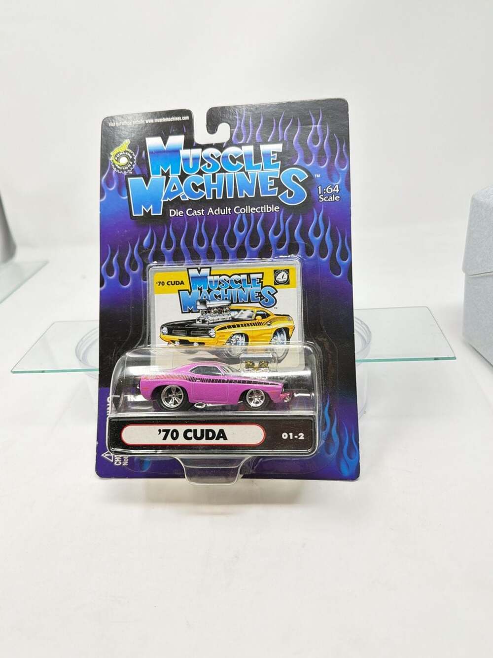 Muscle Machines 70 Cuda 1:64 Pink Die Cast Adult Collectible 01-2